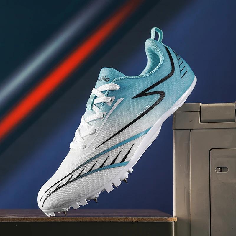 Chaussures de course professionnelles pour hommes, chaussures de Sprint, athlétiques, saut en Long,