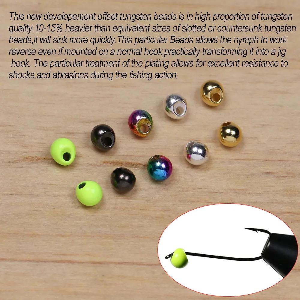 ICERIO 100 pièces hors-ensemble perles de tungstène forme de goutte Inst tungstène gabarit perle évi