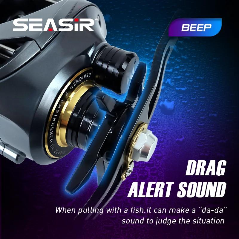 SEASIR Cast-X Moulinet de pêche Baitcasting Mico, Double bobine, Ratio d'engrenage à grande vitesse