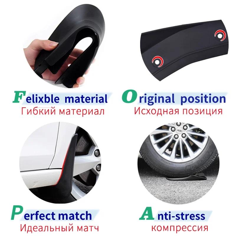 Garde-boue pour roues avant et arrière, garde-boue, garde-boue, accessoires de style de voiture, KIT