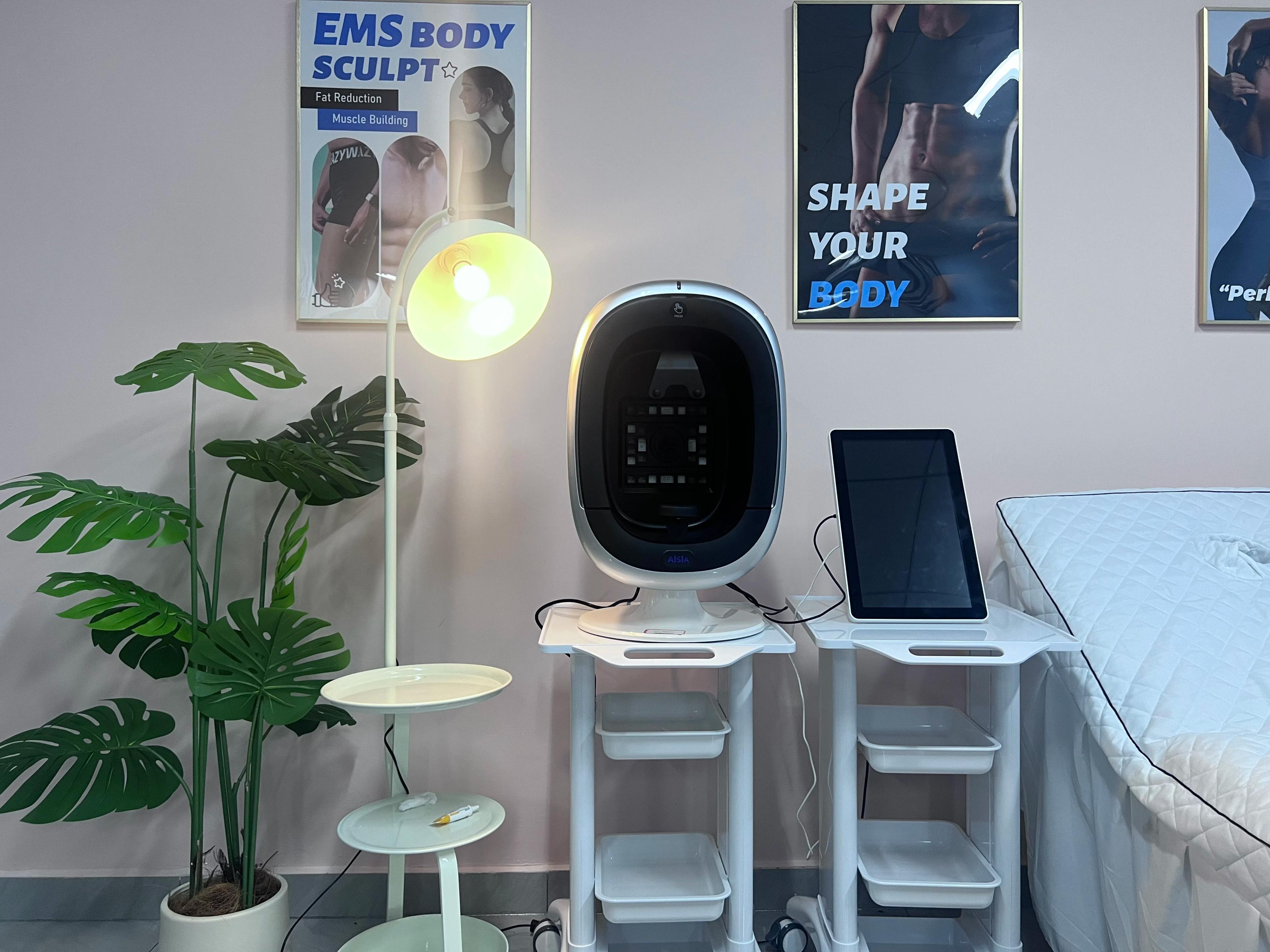 Analyseur de peau AI avec caméra HD 30MP et imagerie spectrale 9 bandes, pour usage clinique, avec r