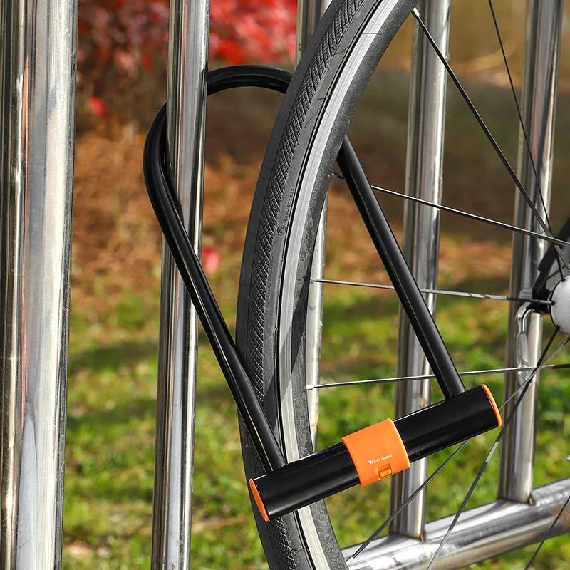 WEST BIKING – serrure de vélo en acier au carbone, antivol, sécurisée, pour vtt, vélo de route, moto