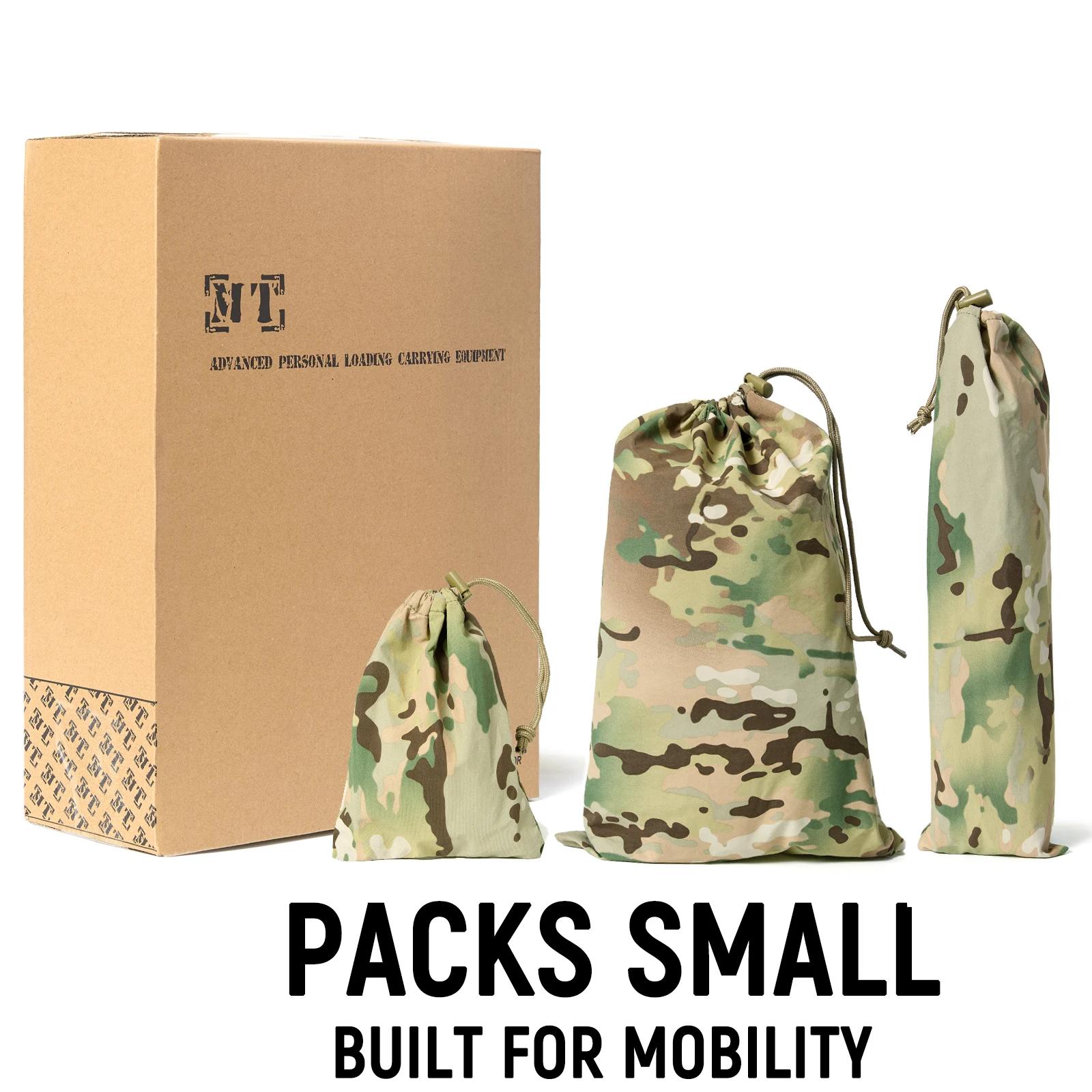 Tente militaire Hideaway Bivy légère et étanche, compacte, unipolaire, pour randonnée et randonnée
