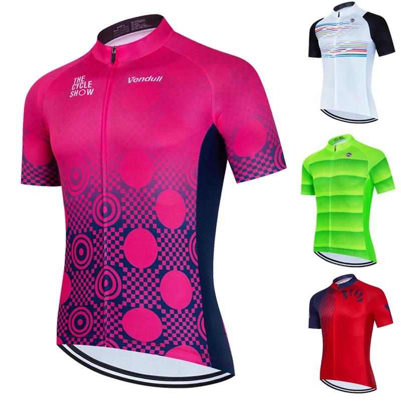 Maillot de vélo à manches courtes pour hommes, T-shirt de cyclisme en plein air, vtt, vêtements de v