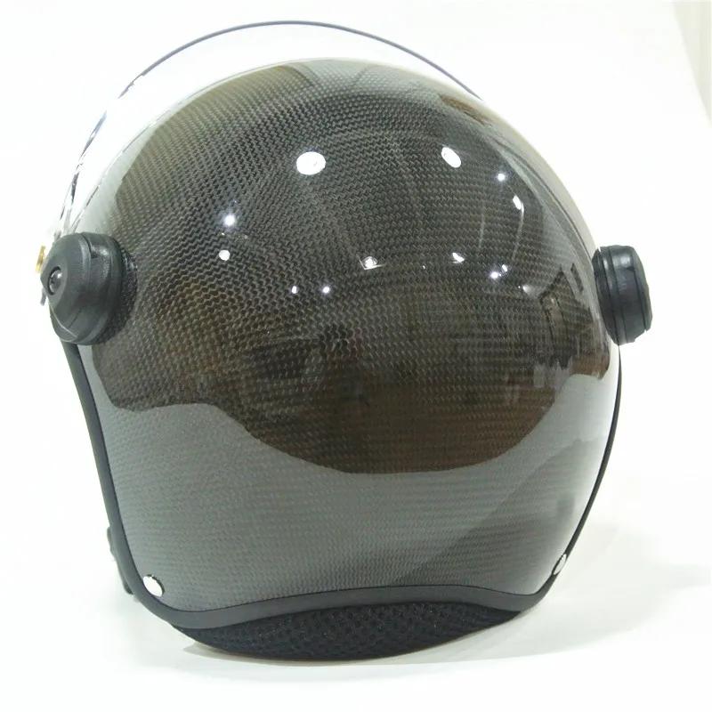 Casque de paramoteur en matériau de carbone véritable, casque de sport PPG, M, L, XL, XXL, 4 tailles