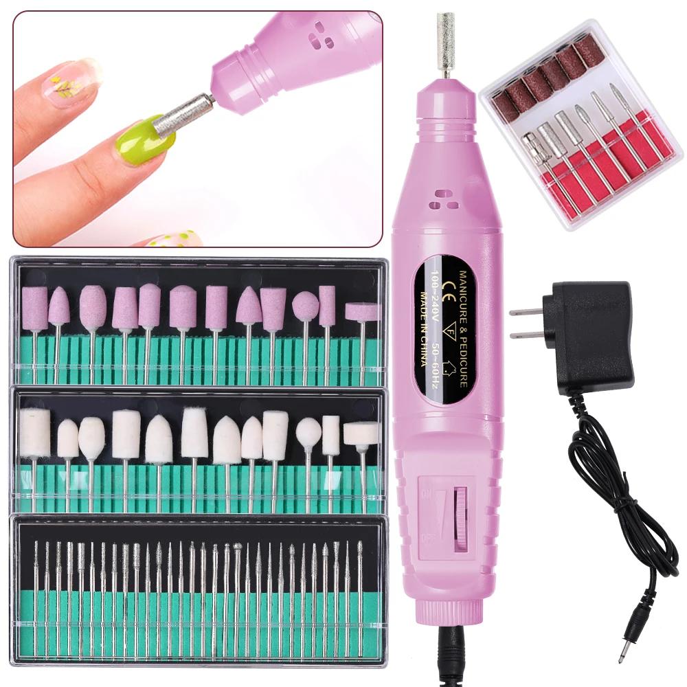 YIKOOLIN – Kit de perceuse à ongles électrique 6 en 1, polisseuse de manucure Portable, équipement d