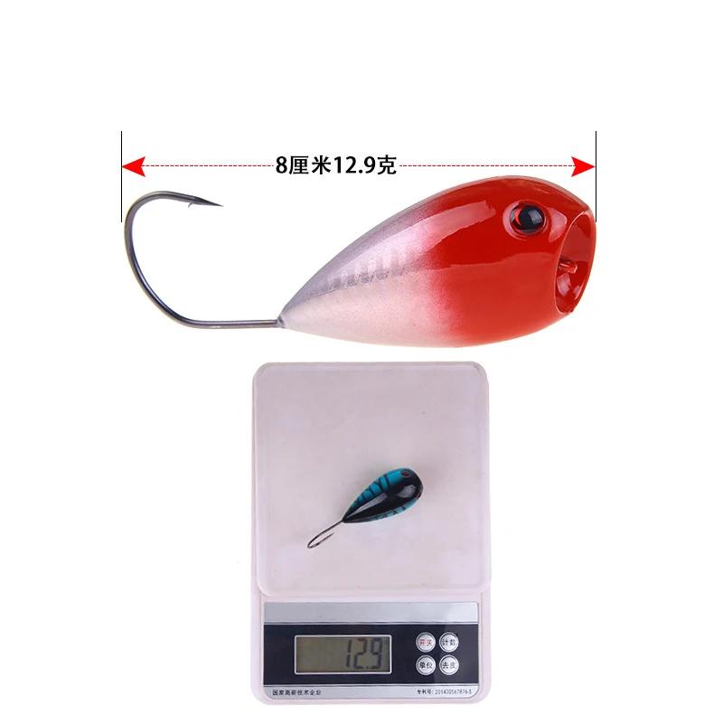 1 Pcs/lot Popper Leurre De Pêche CrankFish Appâts 8cm 13g Appâts Artificiels Croate OEUF Flottant Ap