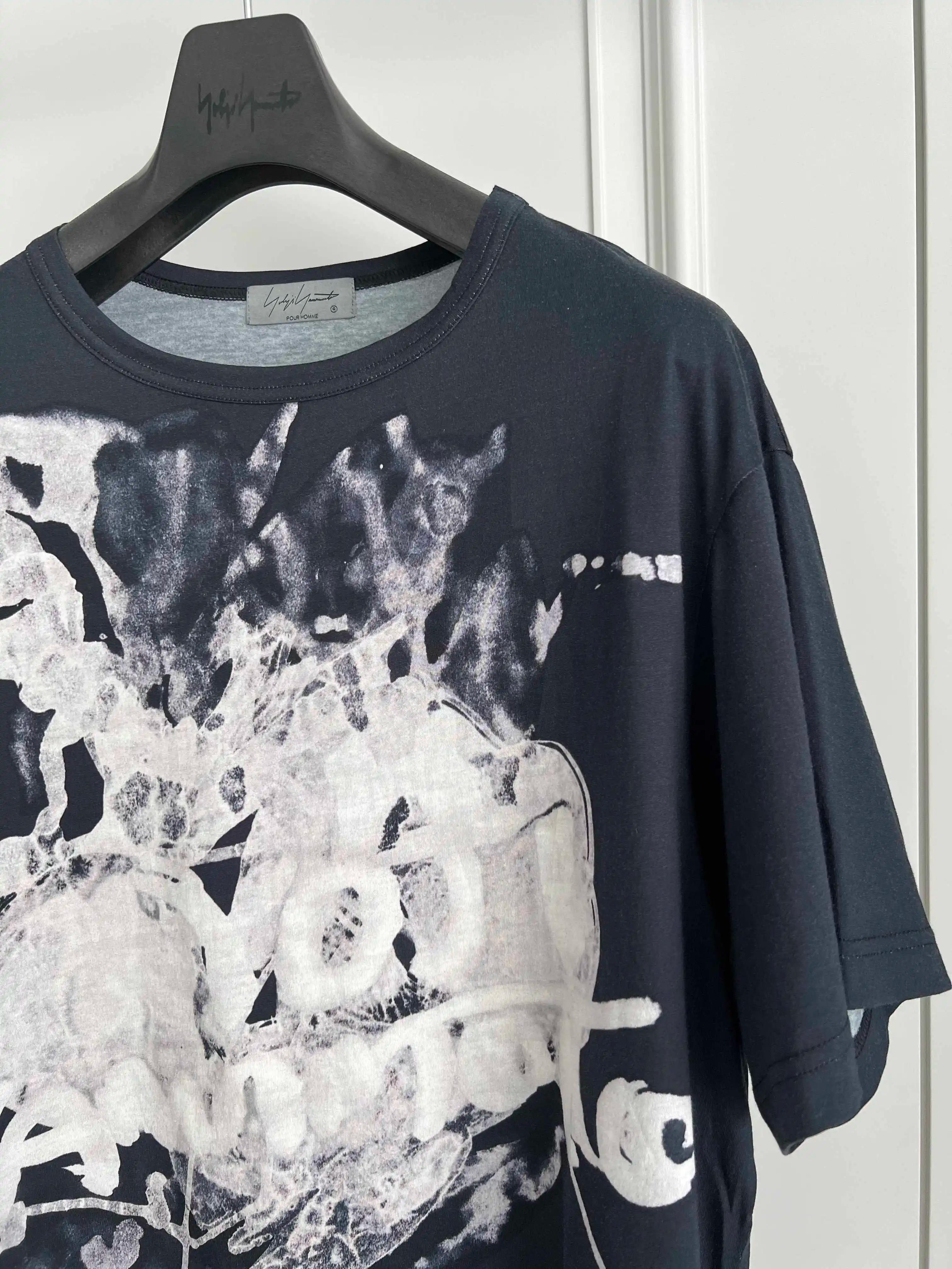 Pull tricoté en pur coton, design original de TOP-YAMAMOTO, imprimé teint par nouage, sur le thème s