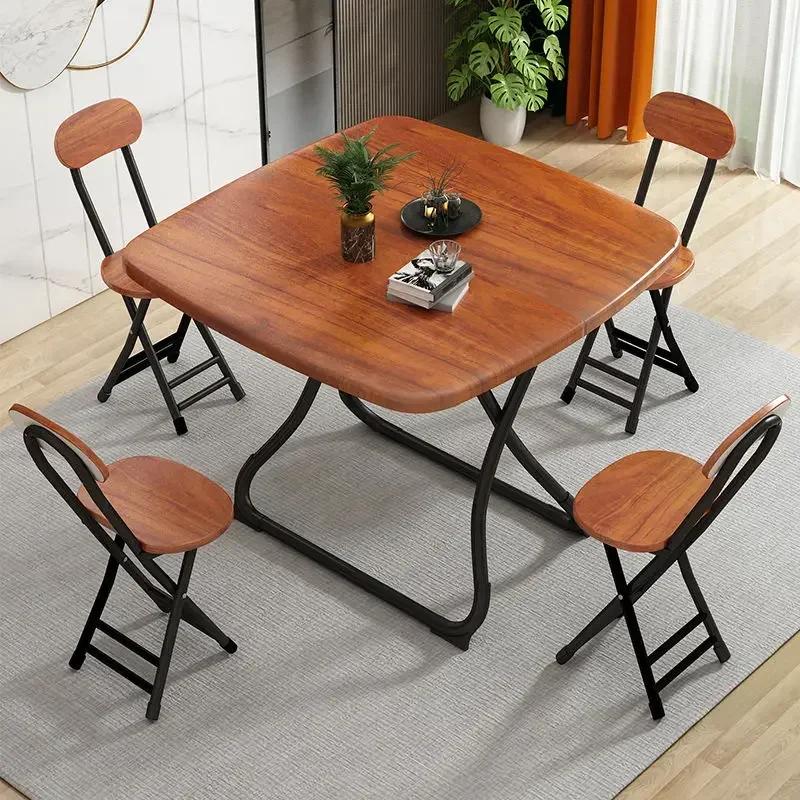 Table à manger pliante Premium 2025, Table carrée Simple et pliable pour petit appartement, Portable