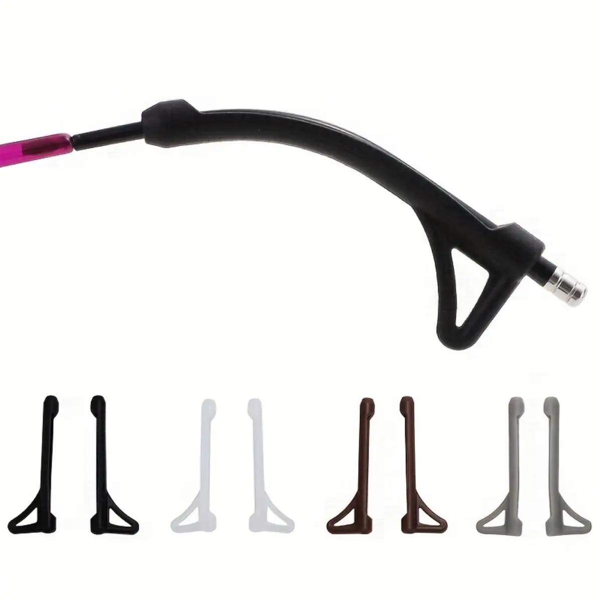 Manchon antidérapant en Silicone pour lunettes, 10 pièces, cadre pour les yeux, glisser des jambes,