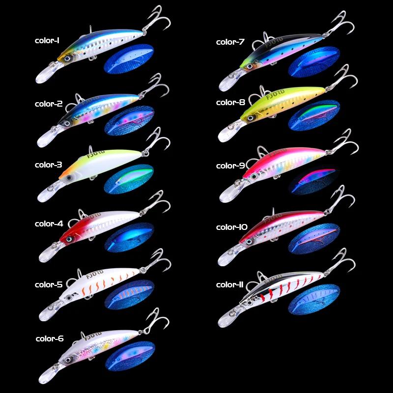 FJORD 70mm 17g vairon coulant lourd 11 couleurs pour choisir Laser dur appât artificiel en plastique