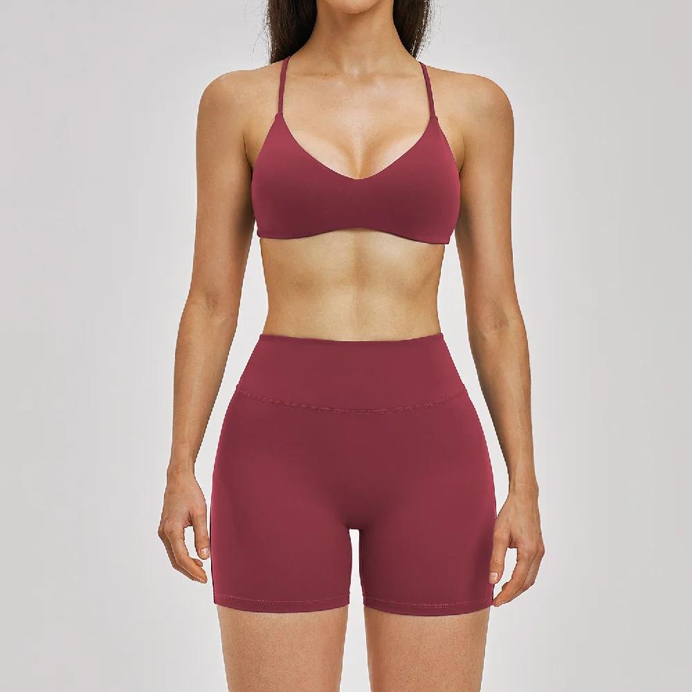 Ensemble de yoga pour femme, survêtement de sport, vêtements de fitness, legging taille haute, tenue