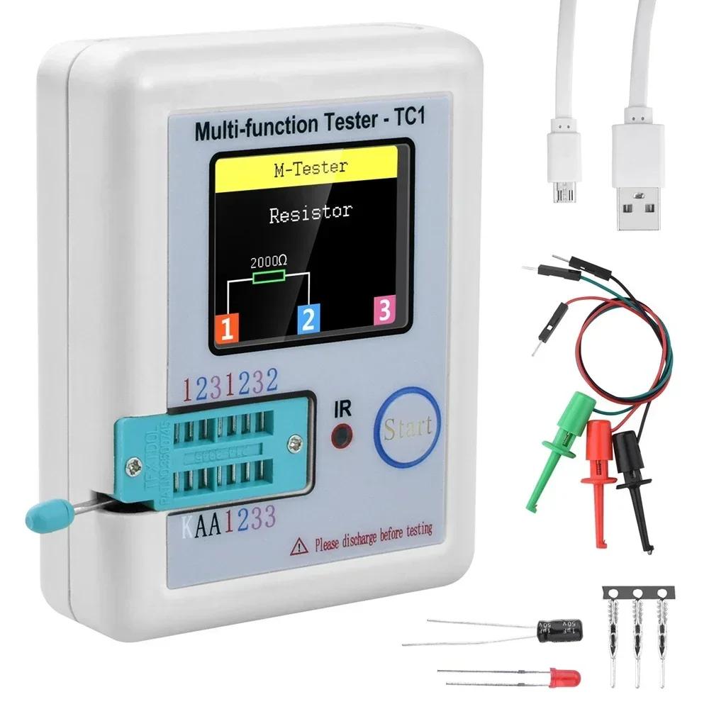 LCR TC1 1.8 "TFT LCD affichage multimètre Transistor testeur Diode Triode condensateur résistance Te
