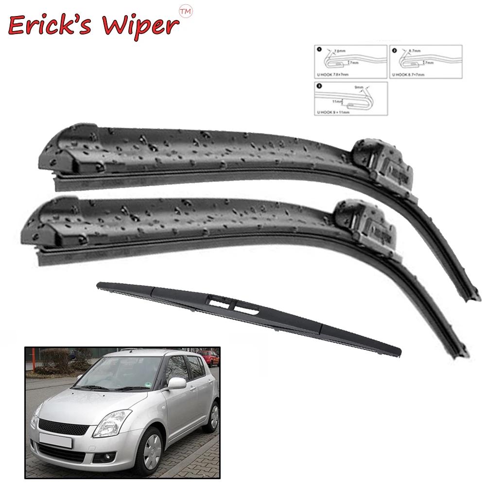 Erick's Wiper-Kit d'essuie-glace avant et arrière pour Suzuki Swift URA back 2004-2010, pare-brise 2