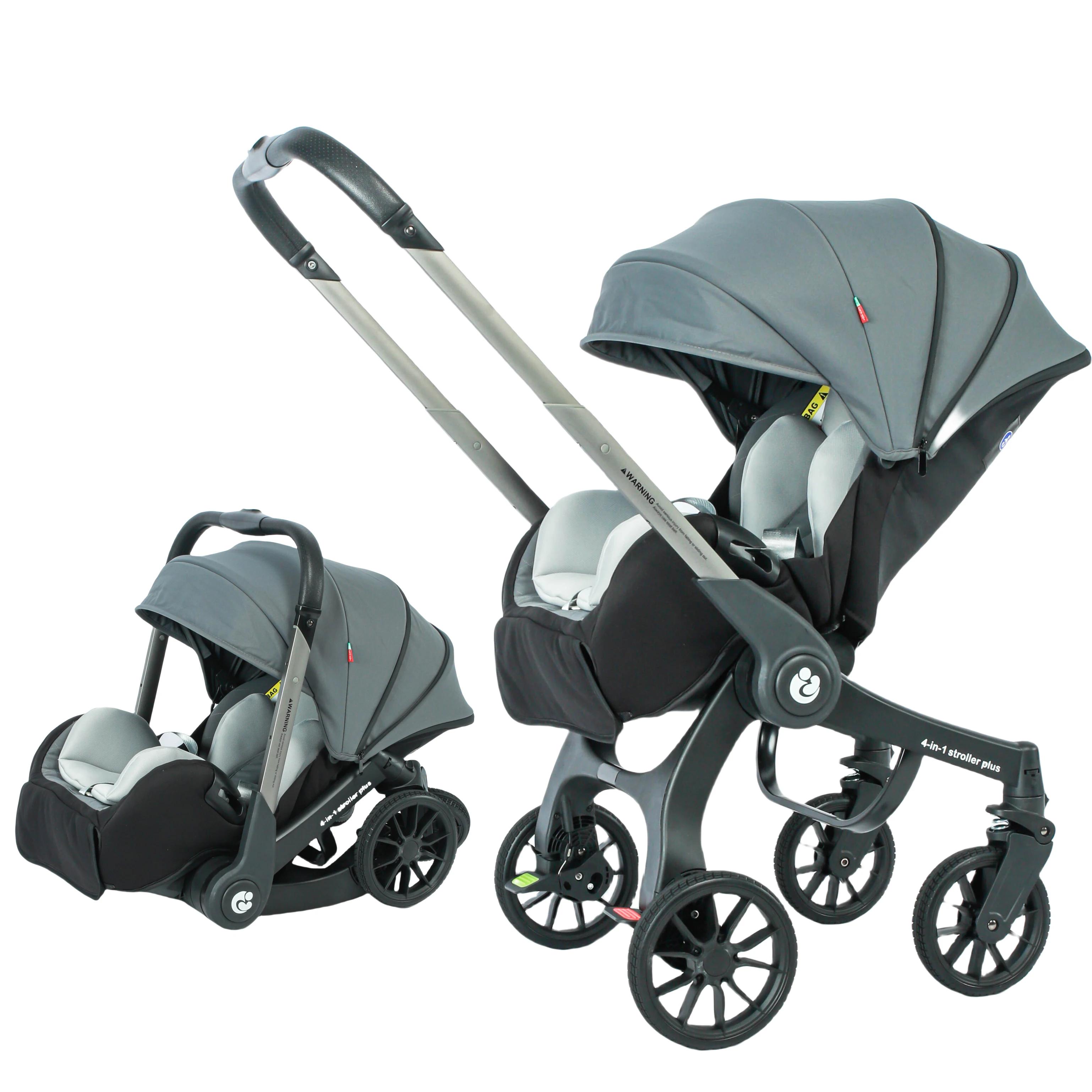 STOCK ue 4 in1 bébé poussette multifonctionnel nouveau-né landau pliable panier type siège léger voy
