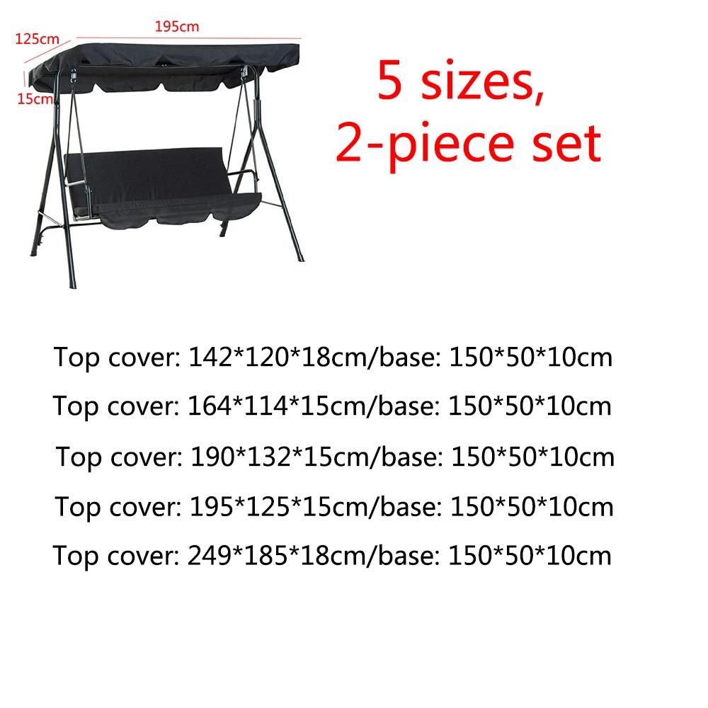 Juste de pluie plissée pour chaise pivotante de terrasse, housse anti-poussière pour parc extérieur,