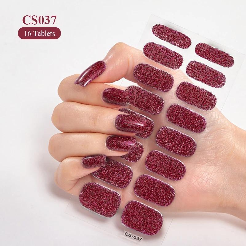 Autocollants pour ongles à couverture complète, vernis à ongles à la mode, décoration des ongles, pa