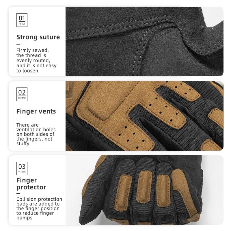 ROCKBROS – gants de vélo respirants et antidérapants, antichocs, en Polyester, confortables, équipem