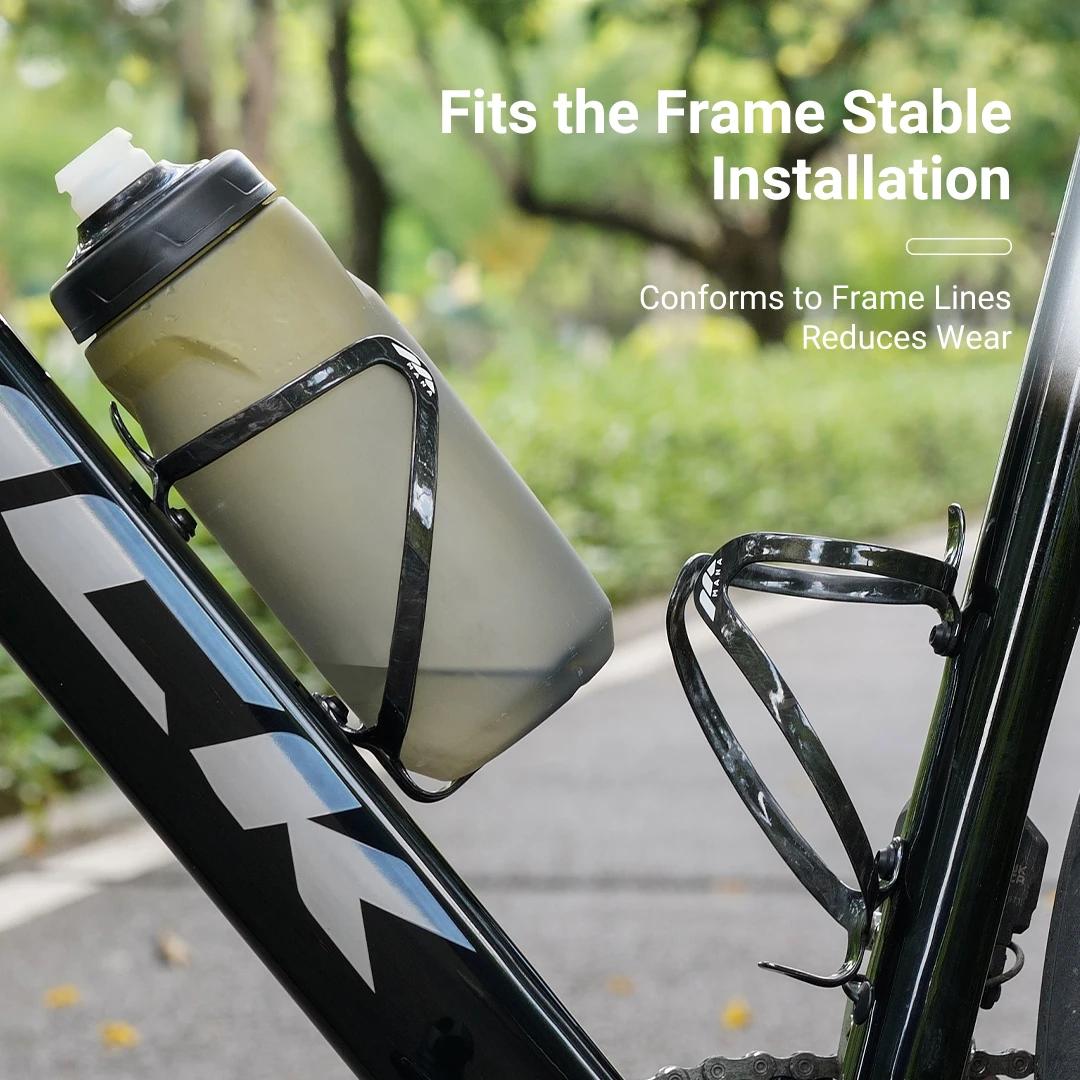 MANA 12g motif marbre porte-bidon de vélo en Fiber de carbone + vis en alliage d'aluminium pour rout
