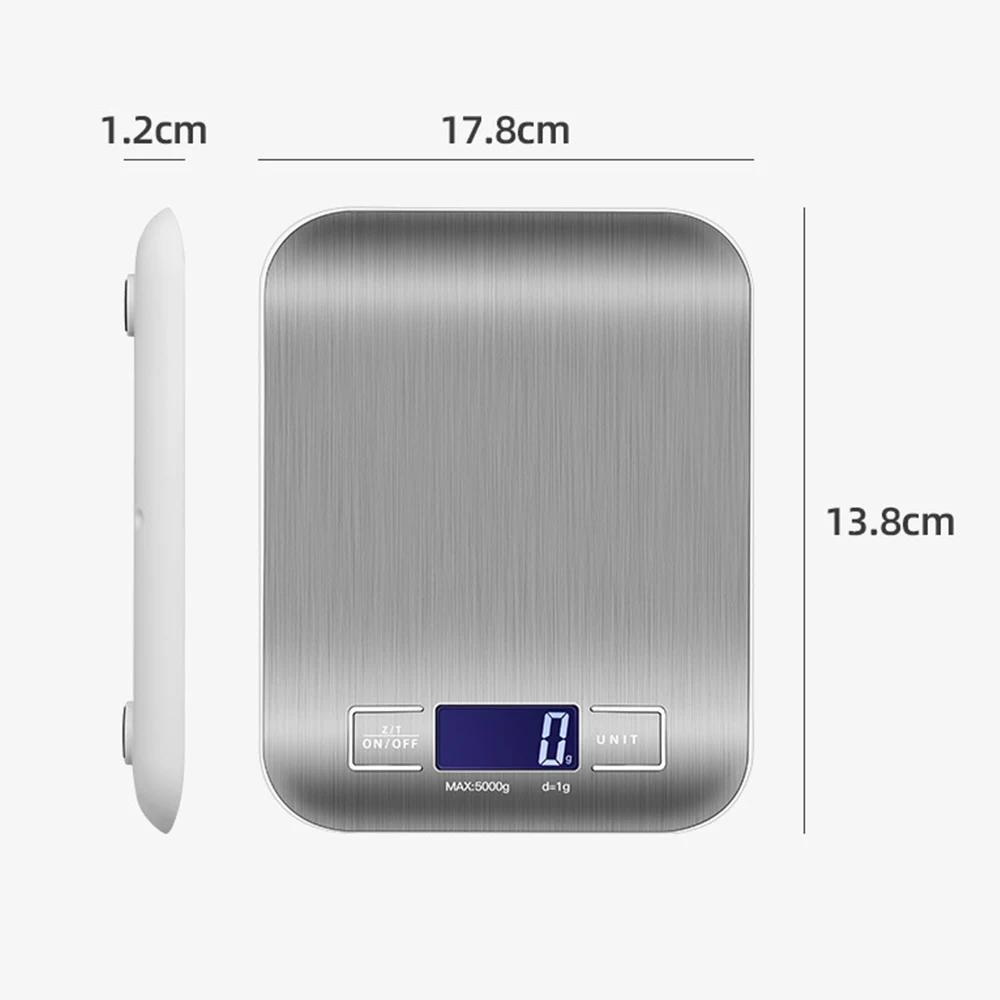 Balance de cuisine numérique électronique portable, haute précision, LCD, café goutte à goutte, pesé