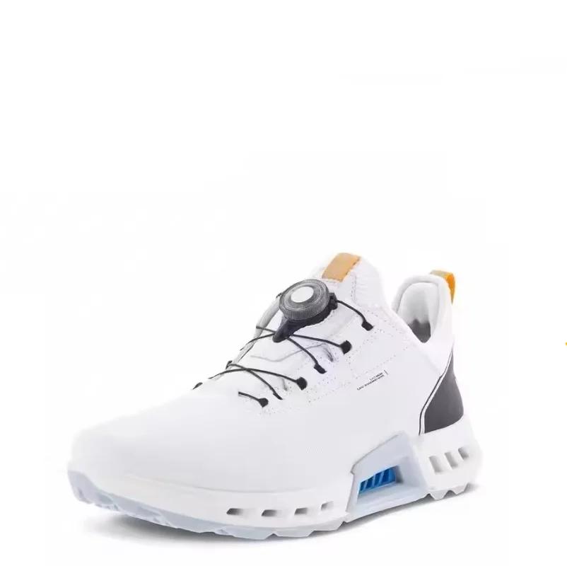 Chaussures de golf en cuir véritable pour hommes, baskets d'entraînement de golf, noir, blanc, chaus