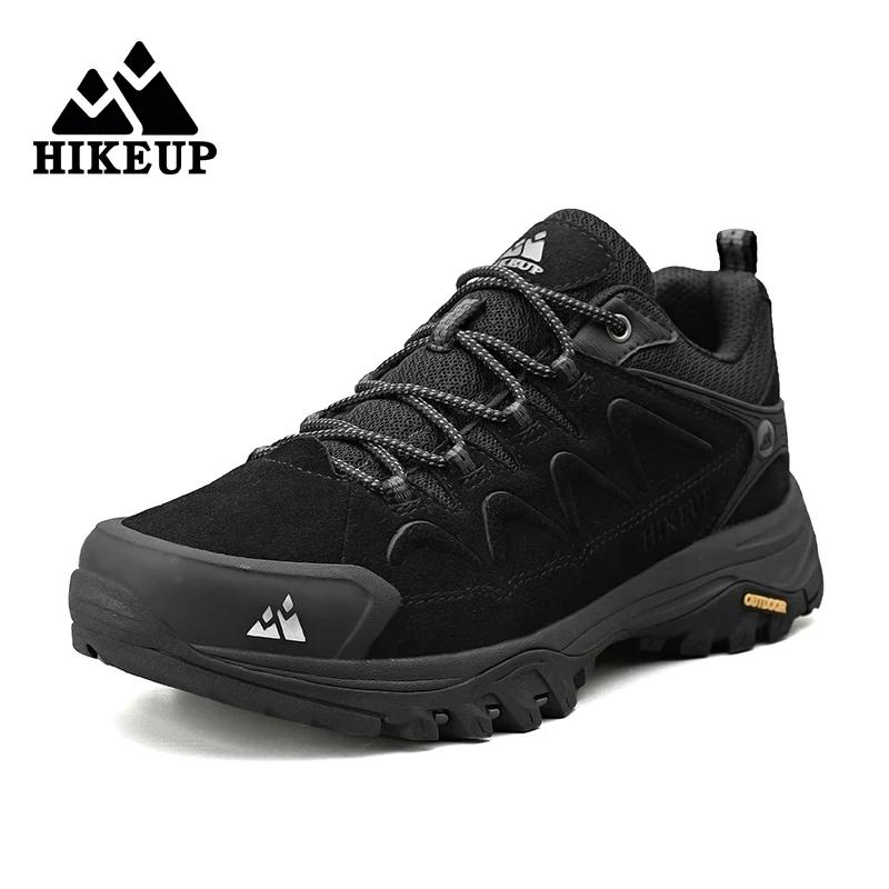 HIKEUP – chaussures de randonnée en cuir pour hommes, baskets de randonnée en plein air, de tourisme