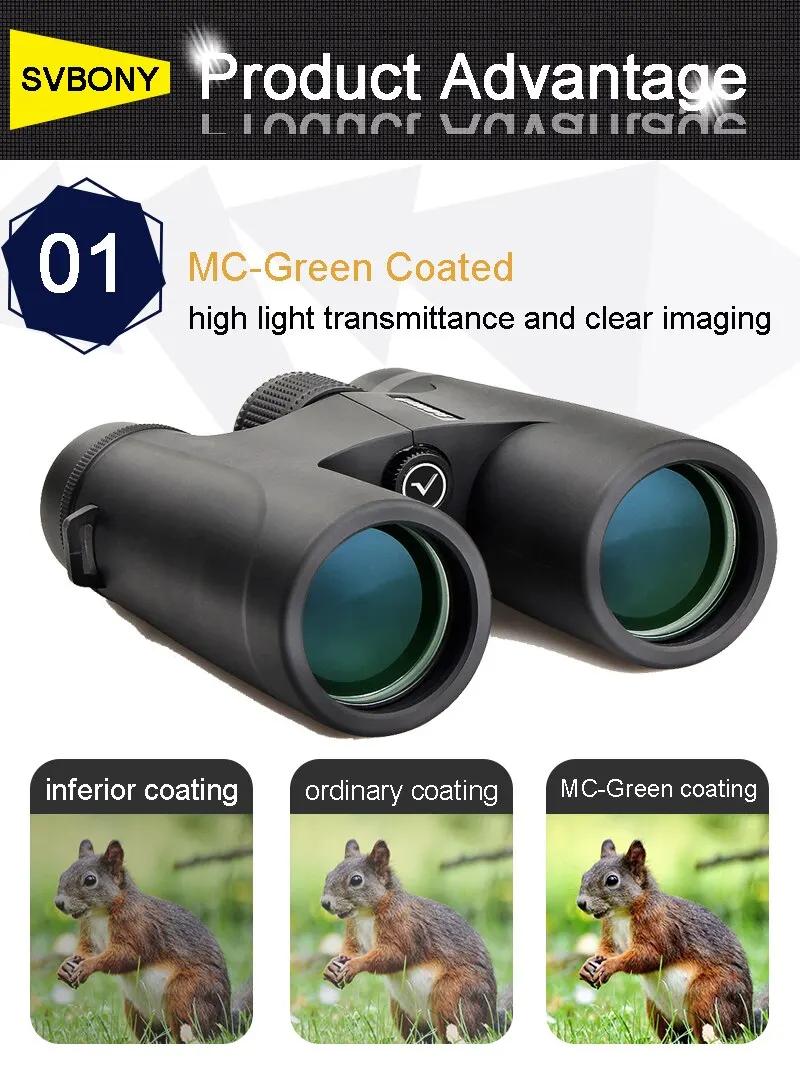 Svbony F9333A/F9333B jumelles 10X42/8X32 télescope puissant professionnel HD longue portée équipemen