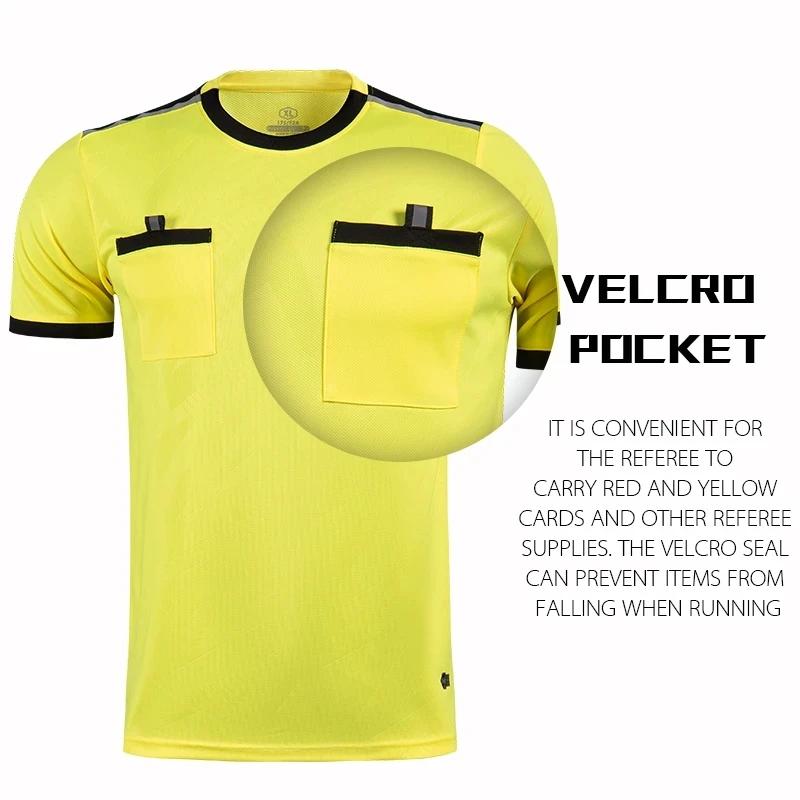 Uniformes d'arbitre professionnels pour hommes, maillots de Football, shorts, chemises, costume, sur