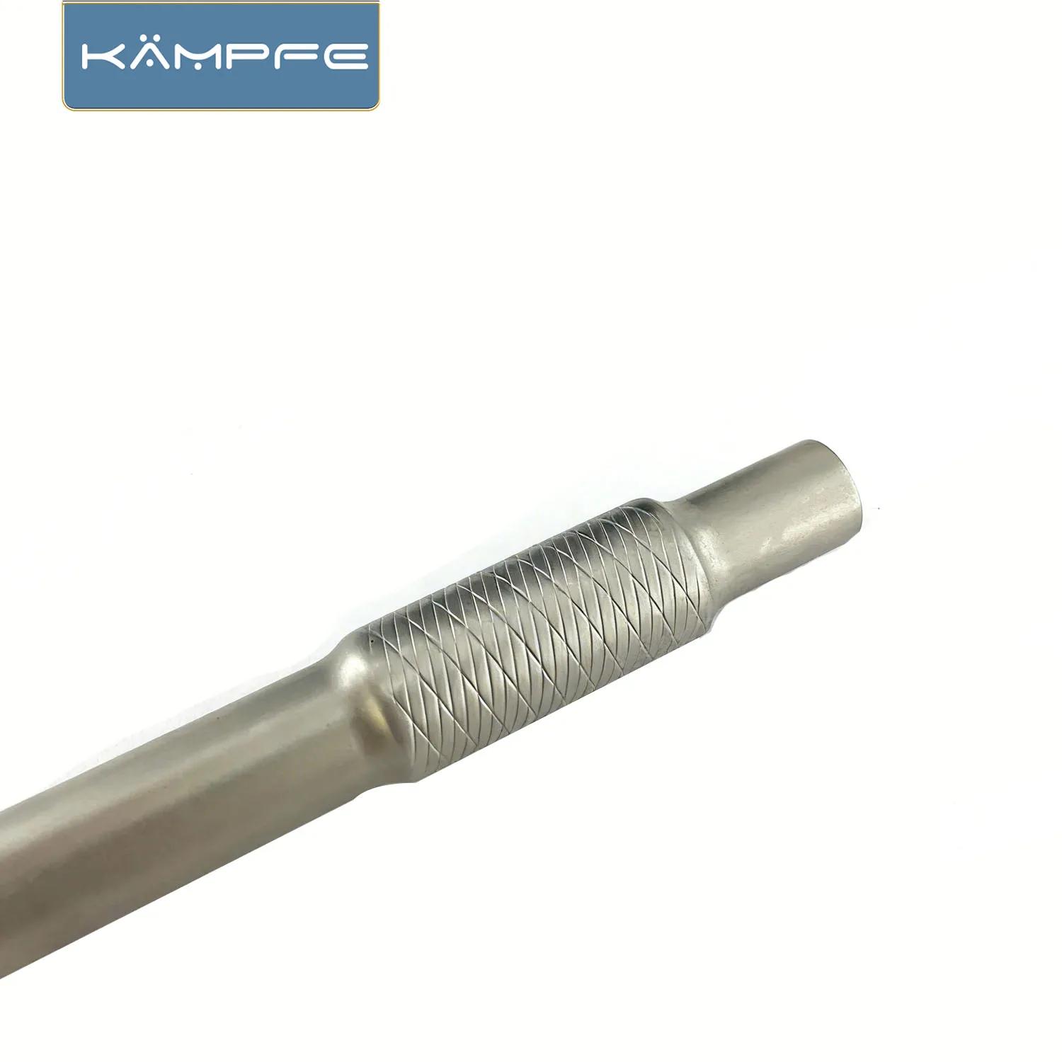 Rasoir de sécurité manuel vintage KAMPFE, à peigne fermé, en acier inoxydable, usiné CNC, pour homme