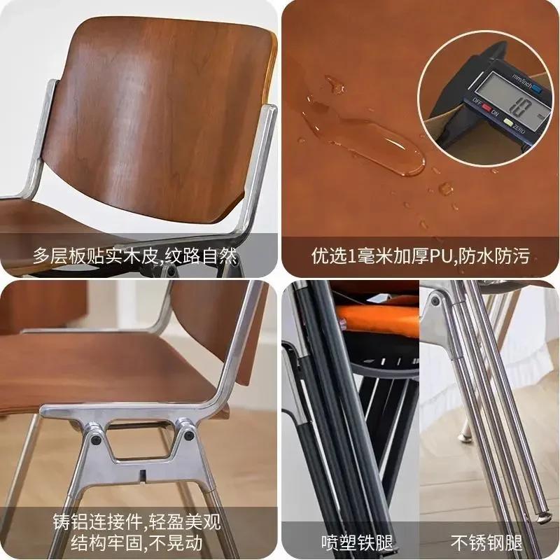 Chaises de salle à manger modernes, ergonomiques du milieu du siècle, à dossier haut, pour salle à m