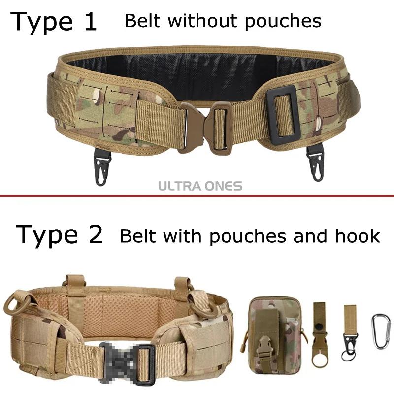 Ceinture tactique rembourrée Airsoft CS Combat Molle Airsoft ceintures Duty Paintball ceinture de ta