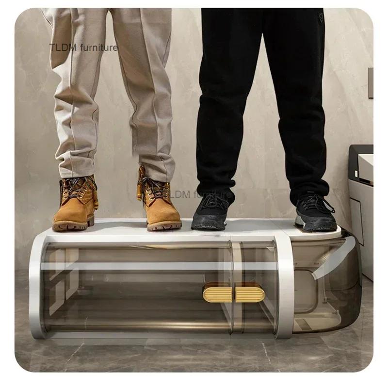 HOGap-Armoire de Rangement T1 pour Toilettes avec Couvercle Étanche, Installation Gratuite, Armoire