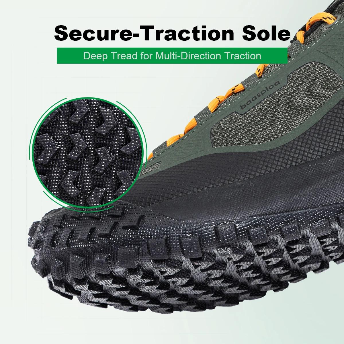 Chaussures de randonnée légères imperméables homme - Baskets antidérapantes pour camping et marche