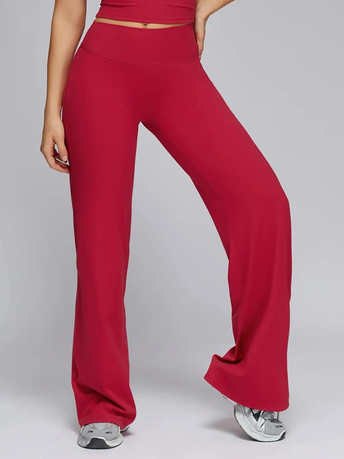 Pantalons de yoga Leggings évasés femmes taille haute pantalons à jambes larges gymnase femmes Fitne