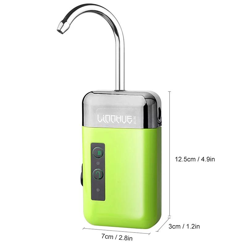 Mini Pompe à Oxygène Portable 3-en-1 avec Tube de Pierre à Air, Détection, Chargement USB, Pompe à E