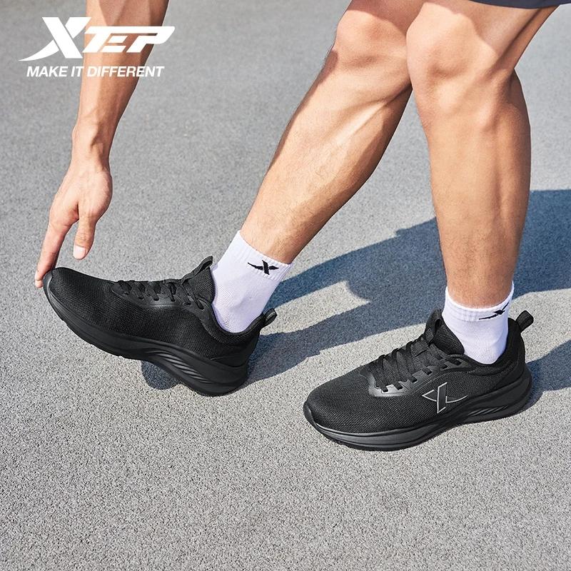 Xtep chaussures de course pour hommes 2025 été respirant maille chaussures à semelles souples absorb