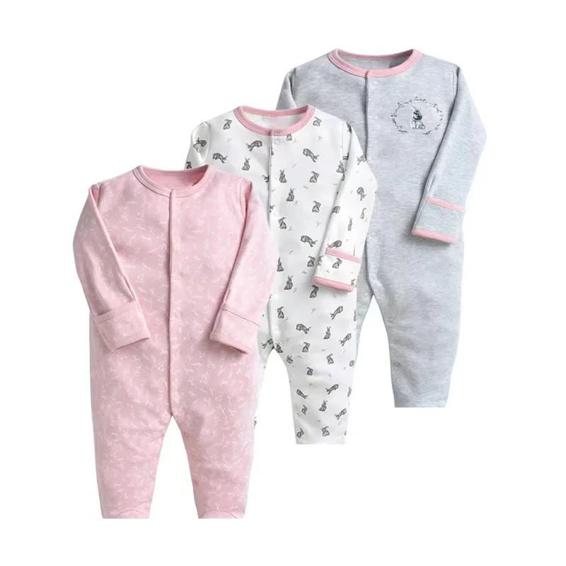 IYEAL 100% coton nouveau-né barboteuses bébé garçon fille enfant en bas âge vêtements 3 pièces/lot i
