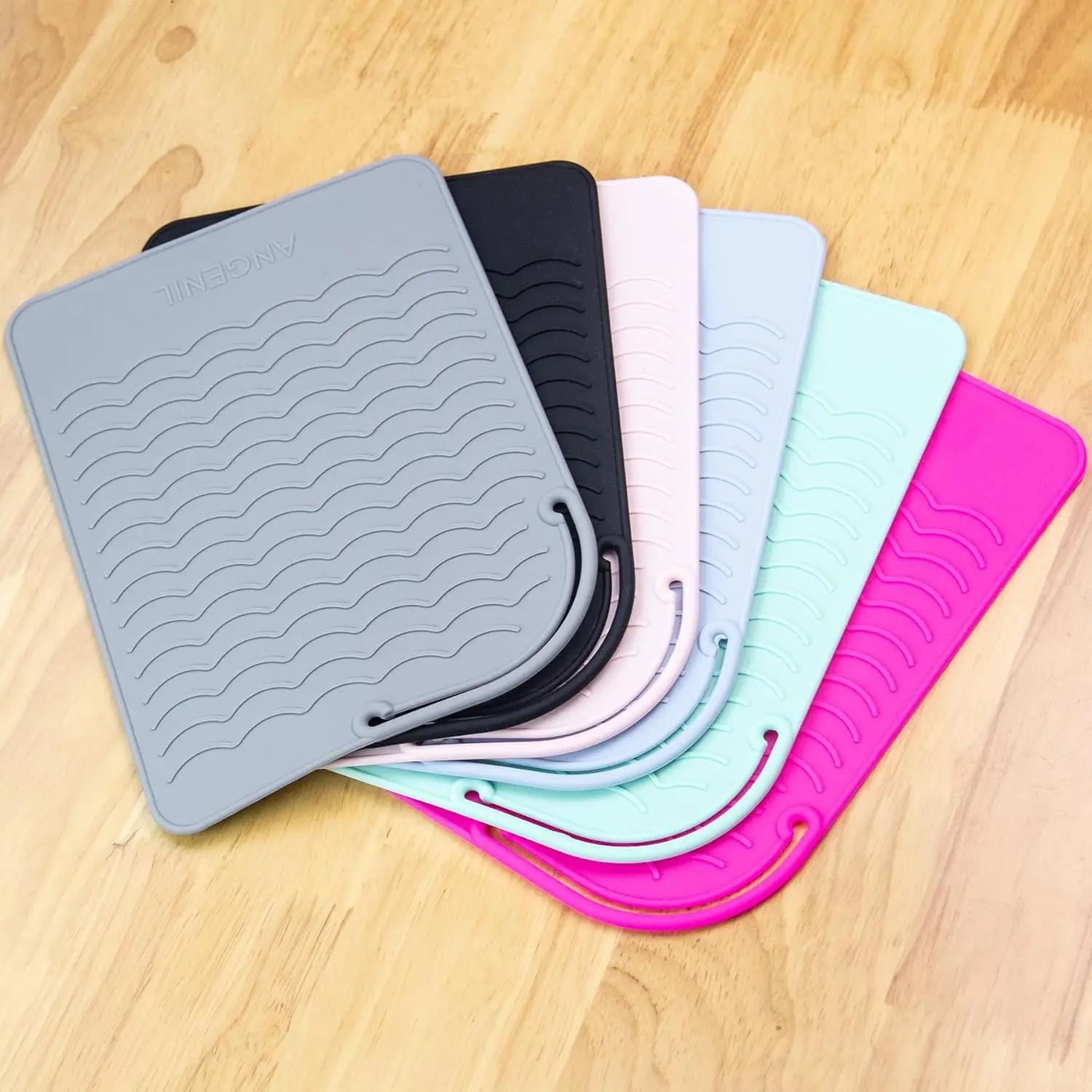 Tapis en Silicone résistant à la chaleur, grande taille, Portable, outils chauds de voyage, housse p