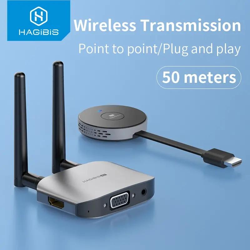 Hagibis – transmetteur récepteur vidéo HDMI sans fil, Kits G6W, adaptateur d'extension HDMI, Dongle