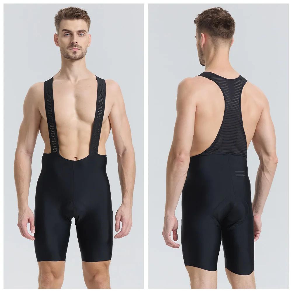 RION-Cuissard à bretelles de cyclisme pour homme, vêtements VTT, collants de vélo de descente, route