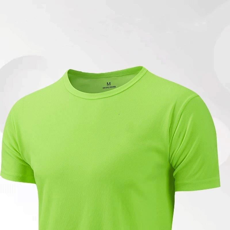 T-shirt sport homme femme séchage rapide - Fitness running gym respirant adolescent vêtements