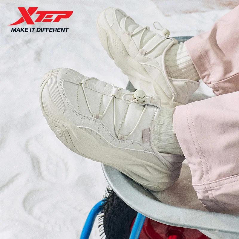 Xtep chaussures en coton pour femmes 2025 hiver nouveauté loisirs confortable coussin soutien résist