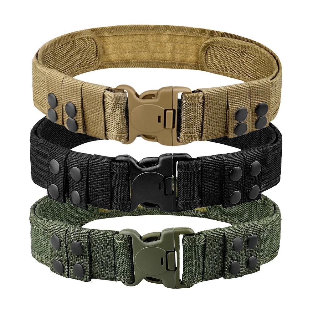 Ceinture tactique de Camouflage en plein air pour hommes, ceinture en tissu Oxford, ceinture d'alpin