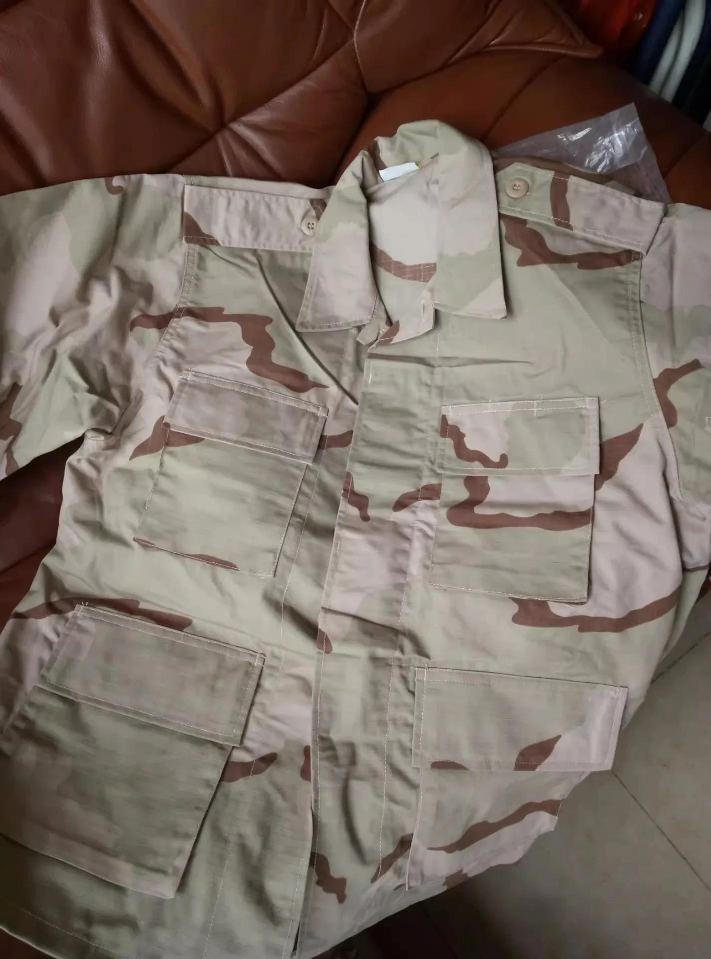 Uniforme de Combat du désert TOM DCU tactique, manches longues + pantalons longs, vêtements d'entraî