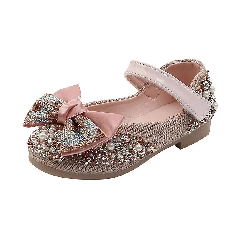 Sandales enfant en bas âge fille chaussures pour enfants perle strass brillant enfants chaussures bé