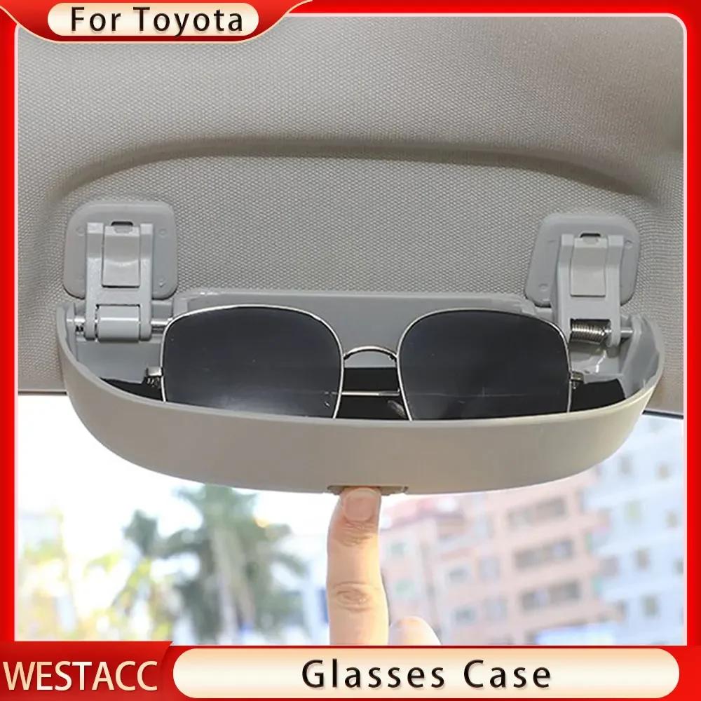 Étui à lunettes de soleil ABS pour voiture, porte-lunettes pour Toyota Camry Highlander RAV4 CHR Cor