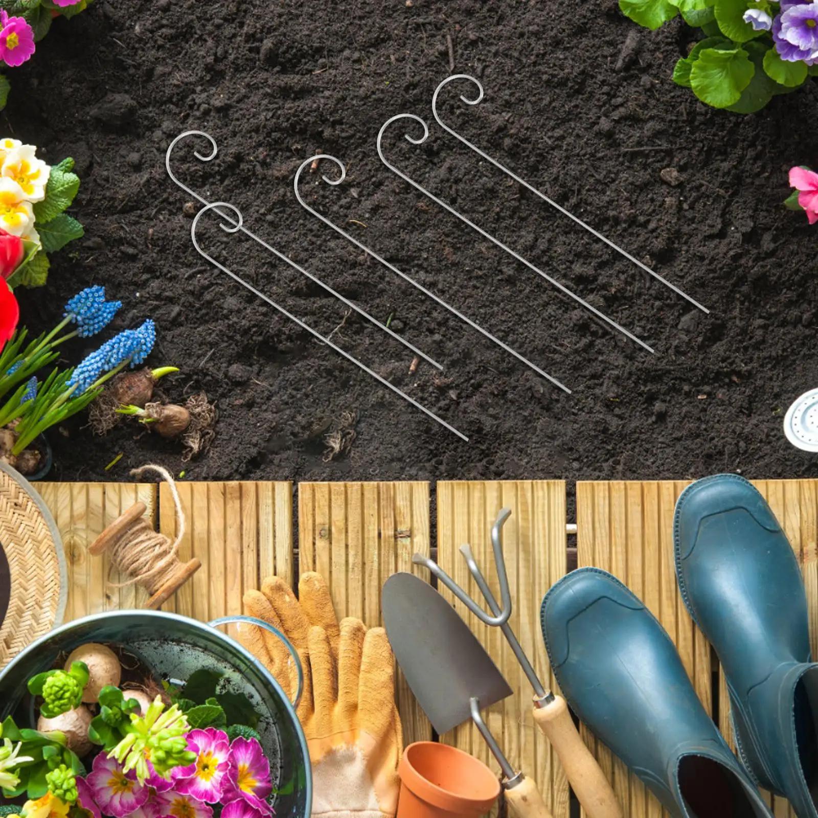 30 crochets pour panneaux de plantes, supports de jardinage, tiges métalliques pour étiquettes, piqu