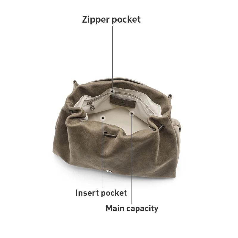 LA FESTIN-Sac à Main en Cuir pour Femme, Marque Originale, Bandoulière, Grande Capacité, Nouvelle Mo