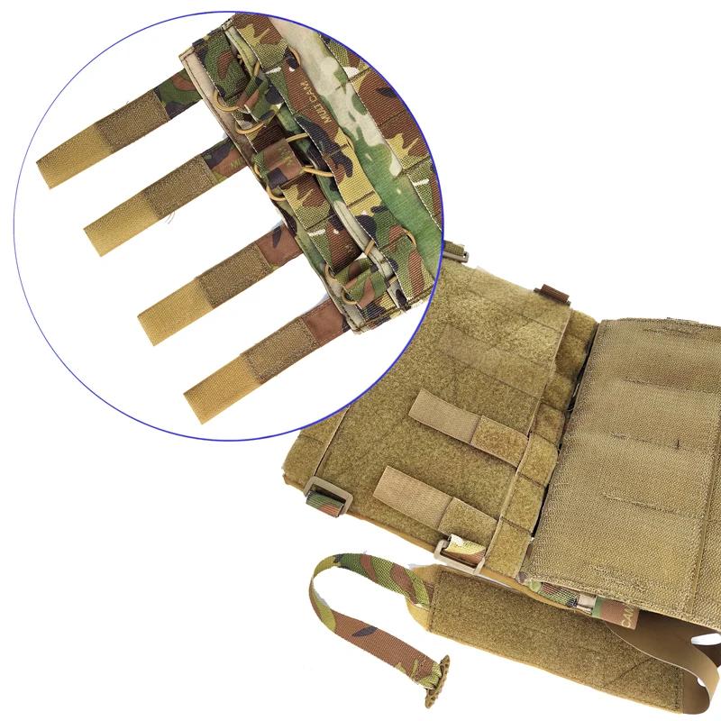Dulfigured-Poudres de panneau MOLLE TRI pour AVS JPC2.0, panneau avant amovible, triple chargeur, po
