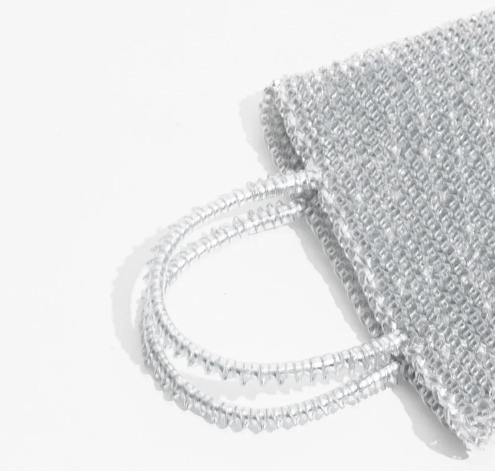 Nouveau sac en tricot à chaîne, design de niche, sac bandoulière/sac à main, petit sac carré populai